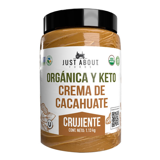 Just About Foods Organic & Keto Crunchy Peanut Butter (1.13 kg)