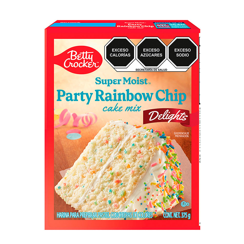Betty Crocker Confetti Cake Mix with Rainbow Sprinkles, 375g (13.2 oz)