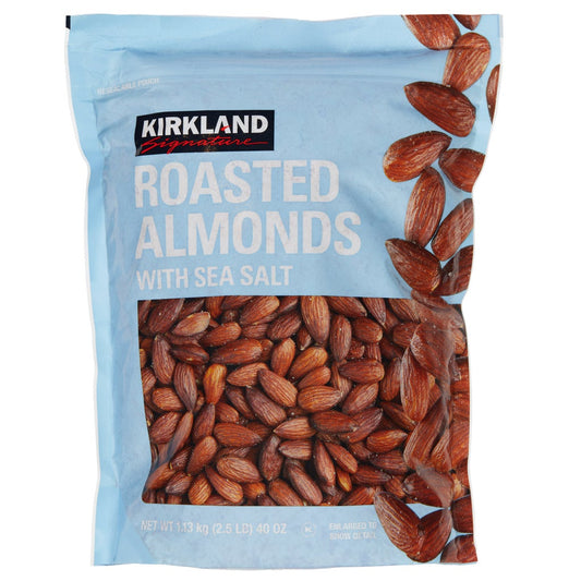 Kirkland Signature Roasted Almonds, Sea Salt, 2.5 lbs