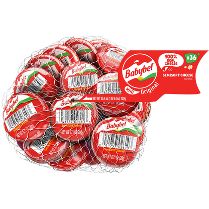 Babybel Mini Snack Cheese, Original, 0.71 oz, 36-count