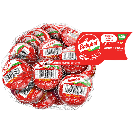 Babybel Mini Snack Cheese, Original, 0.71 oz, 36-count