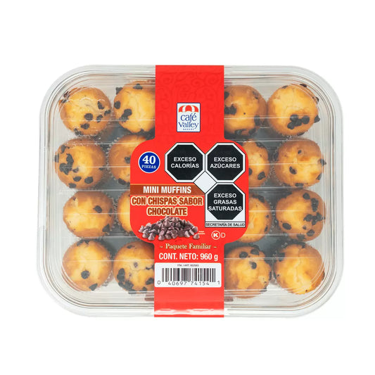 Café Valley Bakery Mini Chocolate Chip Muffins (960 g)