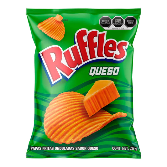 Ruffles Wavy Cheese Flavored Potato Chips (539 g)