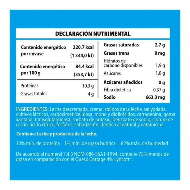 Lyncott: Low-Fat Cottage Cheese (380g)