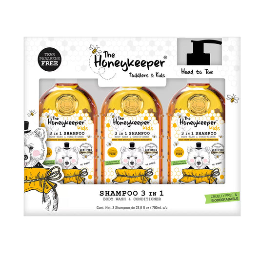 The Honeykeeper 3-in-1 Shampoo with Honey (3-pack, 700 ml each)