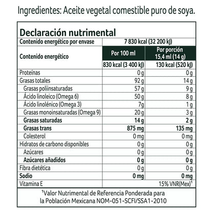 Nutrioli Pure Soybean Cooking Oil (3 ct, 946 ml each)
