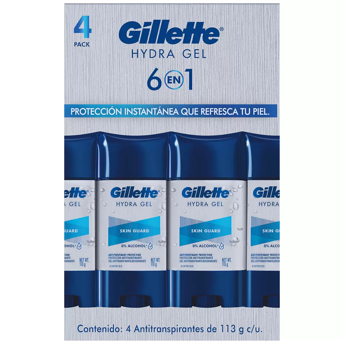 Gillette Invisible Hydra Gel 6-in-1 Skin Guard Antiperspirant (4-pack, 113 g each)