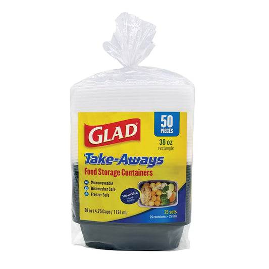 Glad Food Storage Container 50 pieces