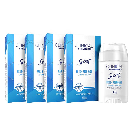 Secret Clinical Strength Antiperspirant Cream (4-pack, 45 g each)