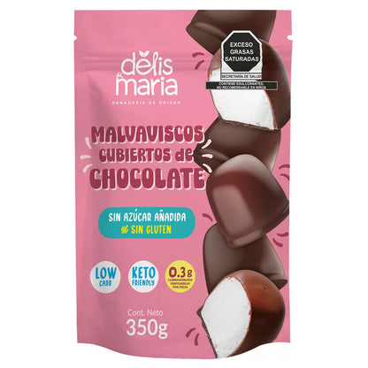 Maria's Delis Chocolate-Covered Marshmallows, No Added Sugar, 350 g