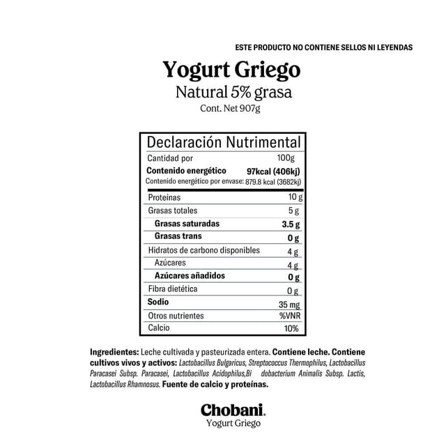 Chobani Greek Yogurt  Whole Milk Plain