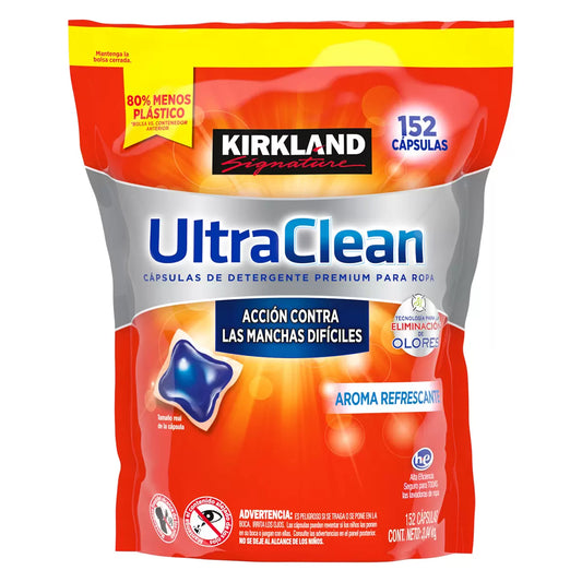 Kirkland Signature Ultra Clean Laundry Detergent Pacs, 152-count