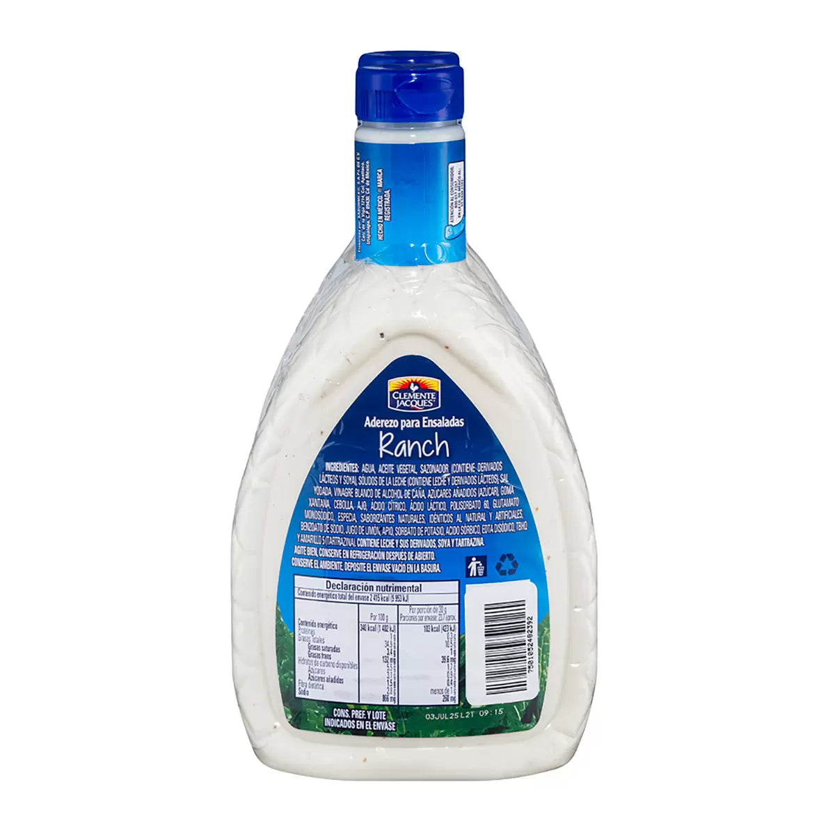 Clemente Jacques Ranch Dressing 2 bottles of 710 ml