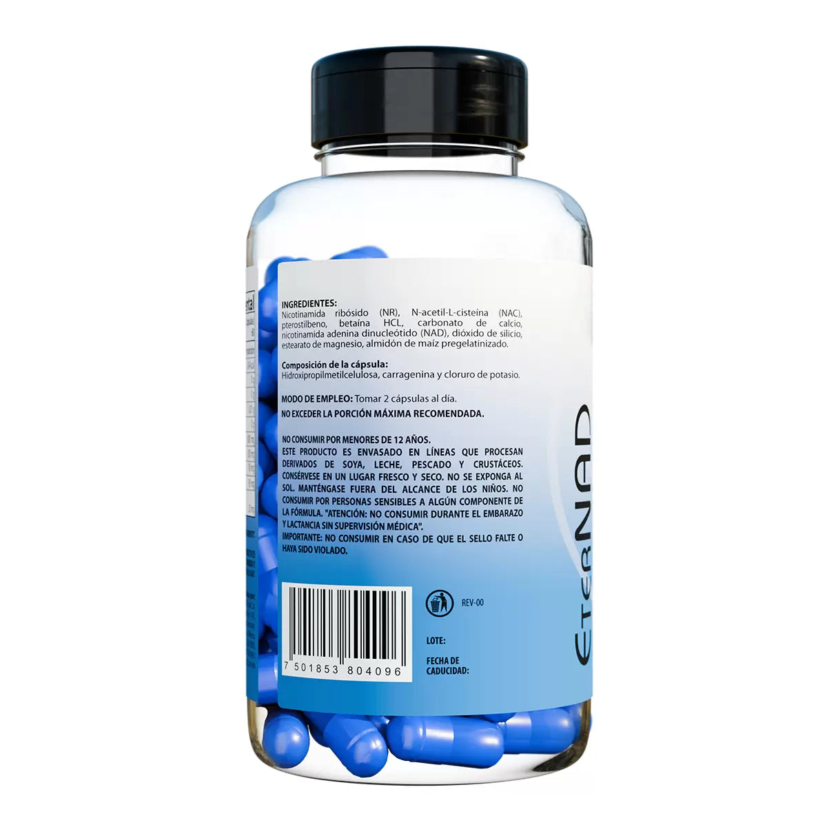 All Nature NAD EterNAD – 120 Capsules, 750mg Each