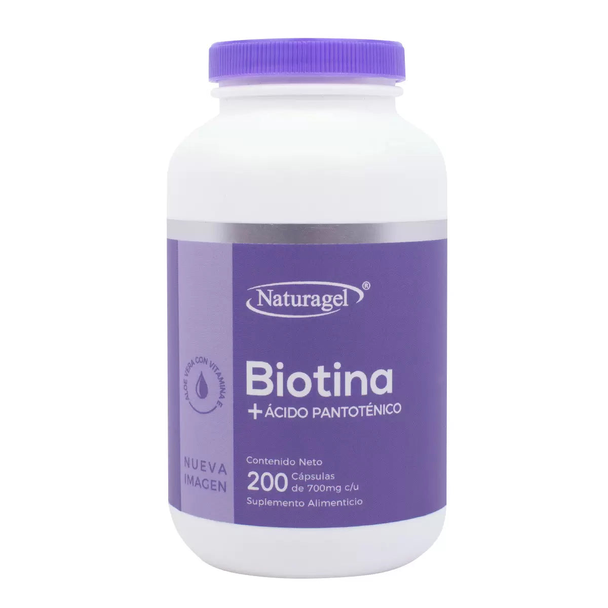 Naturagel Biotin Hair and Skin Support - 200 Capsules Bottle