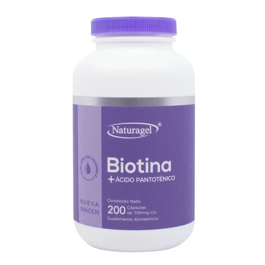 Naturagel Biotin Hair and Skin Support - 200 Capsules Bottle