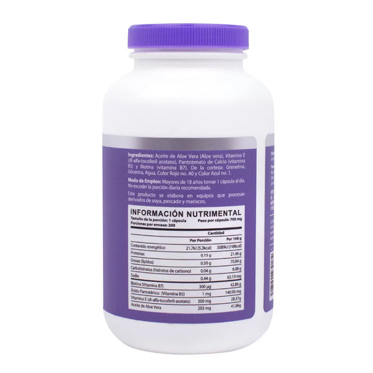 Naturagel Biotin Hair and Skin Support - 200 Capsules Bottle