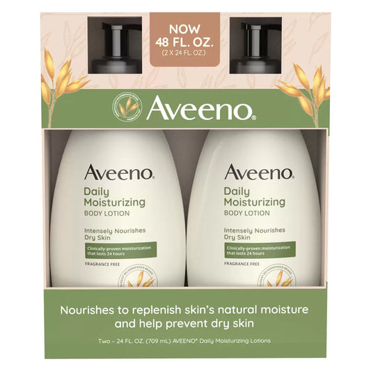 Aveeno Daily Moisturizing Body Lotion (2-pack, 709 ml each)