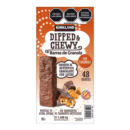 Kirkland Signature Dipped & Chewy Caramel Granola Bars 48 pz