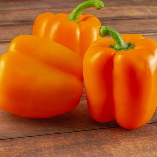Orange Peppers - 1kg  (2.2lbs)