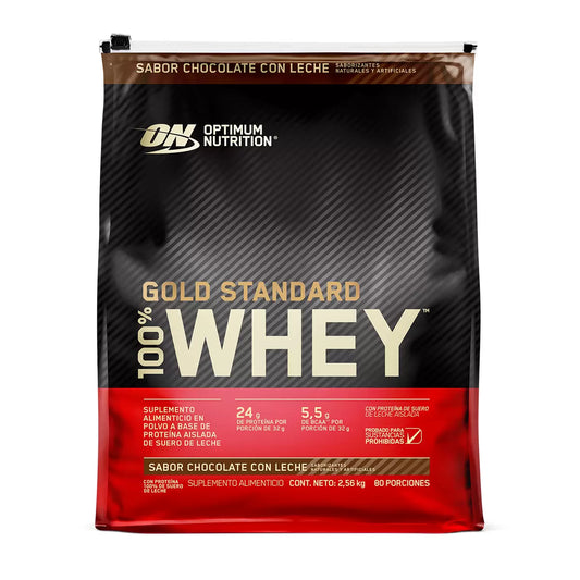 Gold Standard Whey Milk Chocolate Flavored Protein Powder 2.56 kg