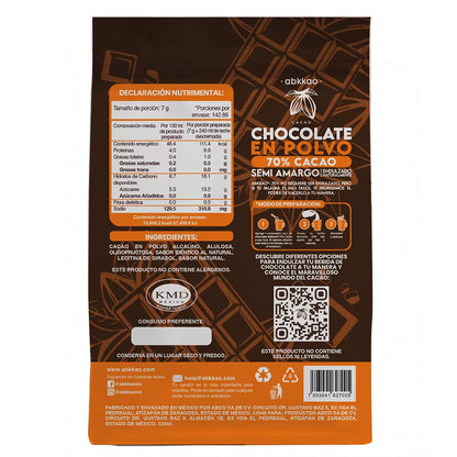 Abkkao Chocolate Powder, 70% Cacao, 1 kg