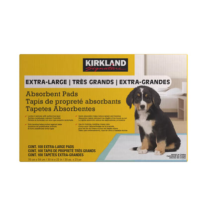 Kirkland Signature Extra Large Dog Training Pads - 100 Count