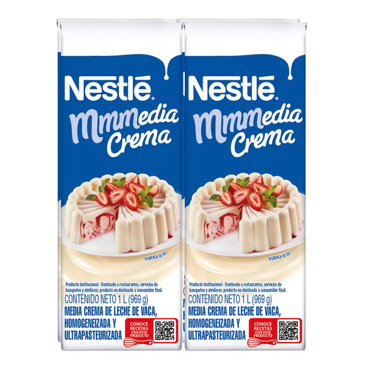 Nestlé Media Crema (4-pack, 1 L each)