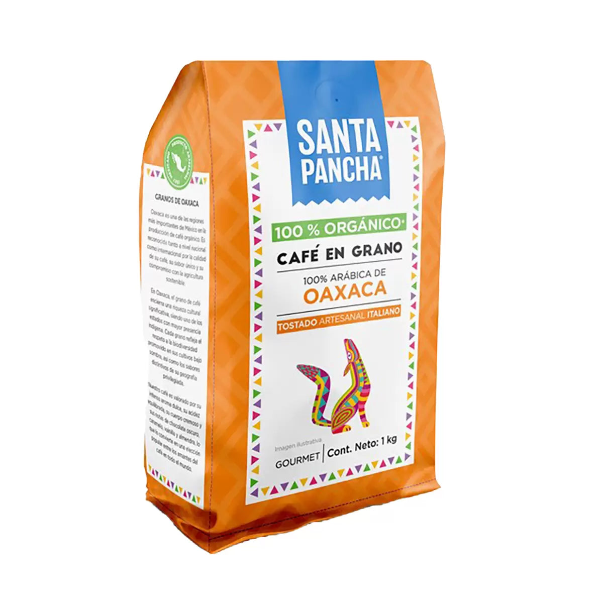 Santa Pancha Organic Whole Bean Coffee (1 kg)