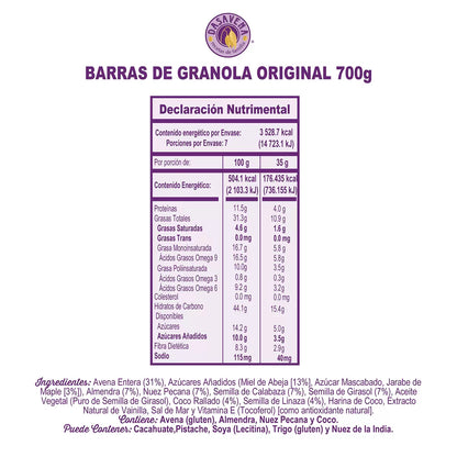 Dasavena Granola Bars 20-count