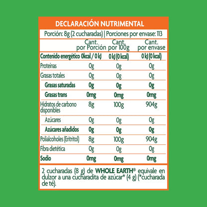 Whole Earth Erythritol and Monk Fruit Sweetener 908 g