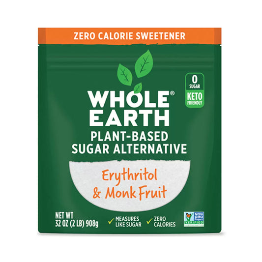 Whole Earth Erythritol and Monk Fruit Sweetener 908 g