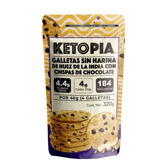 Ketopia Flourless Chocolate Chip Cookies (320 g)