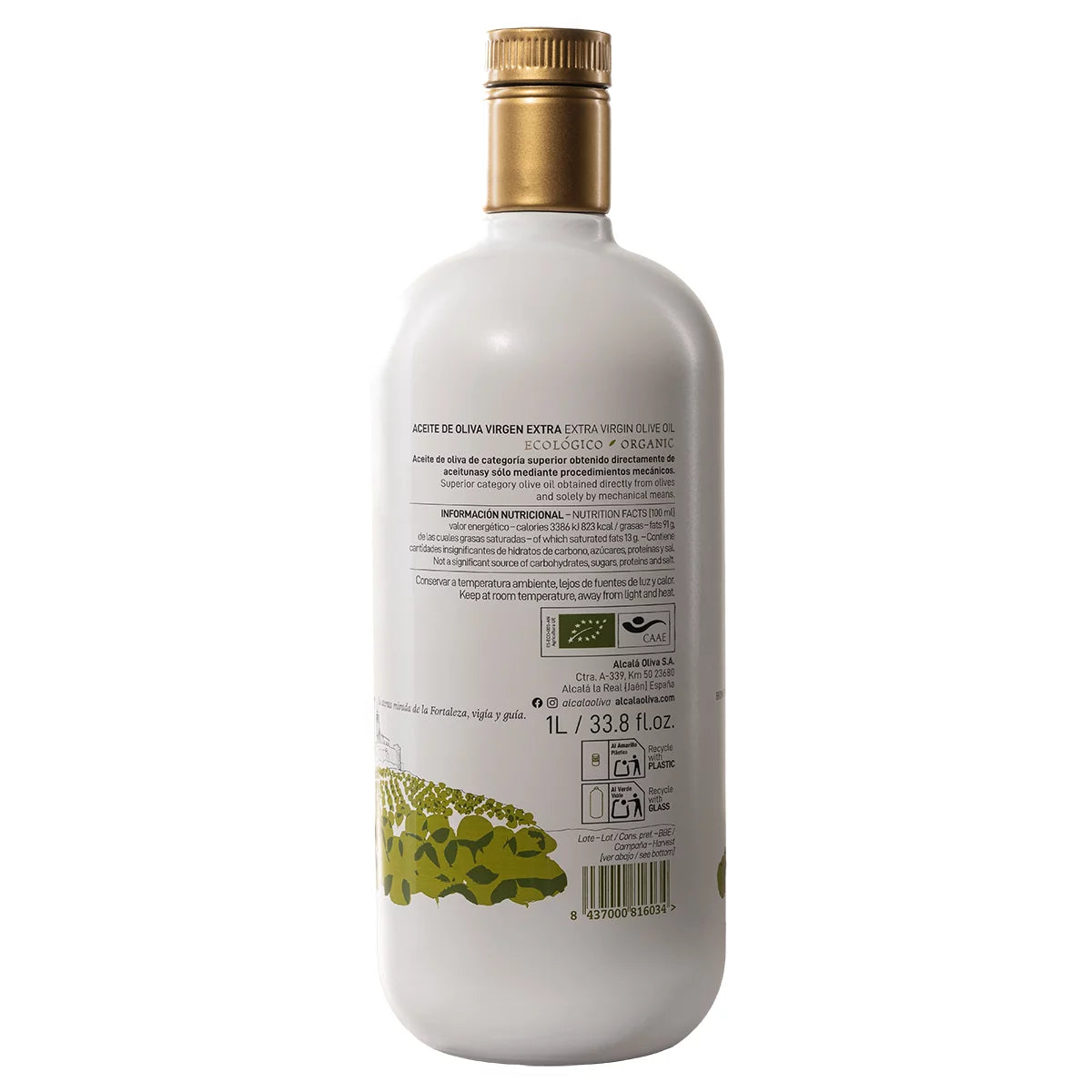 Alcala Oliva Homenaje Organic Extra Virgin Olive Oil 1 L