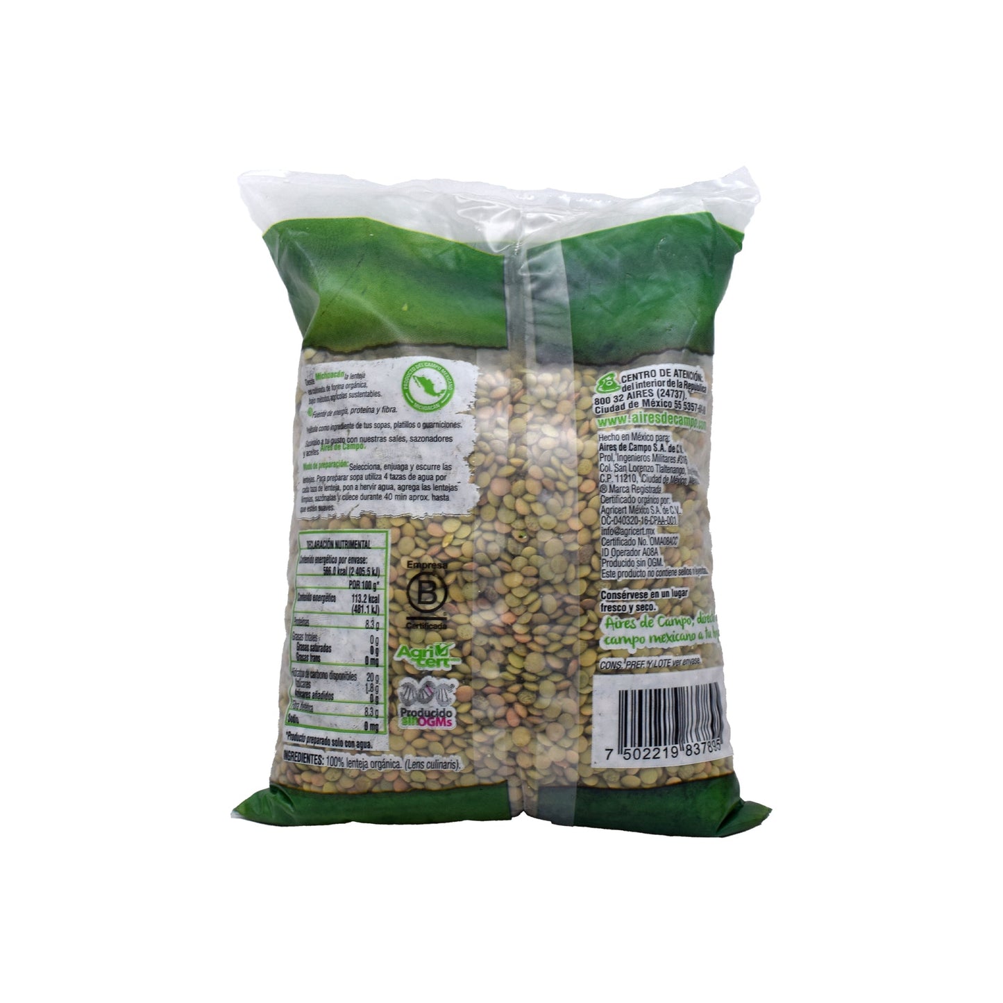Aires de Campo Organic Lentils (Lentejas) - 500 g