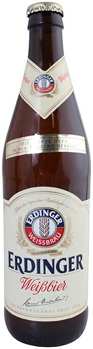 Erdinger Weissbier German Wheat Beer, 500 ml (16.9 fl oz) Bottle
