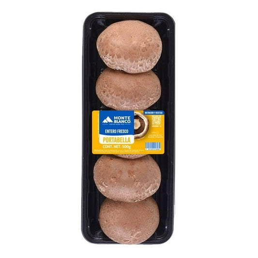 Monte Blanco Whole Portobello Mushrooms - 500g (1.1 lb)