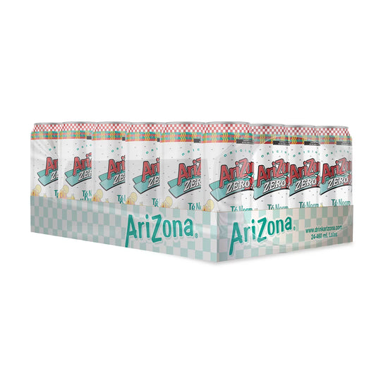 Arizona Zero Peach Flavor Black Tea 24 cans of 460 ml