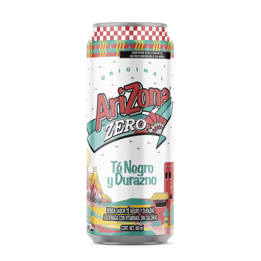 Arizona Zero Peach Flavor Black Tea 24 cans of 460 ml