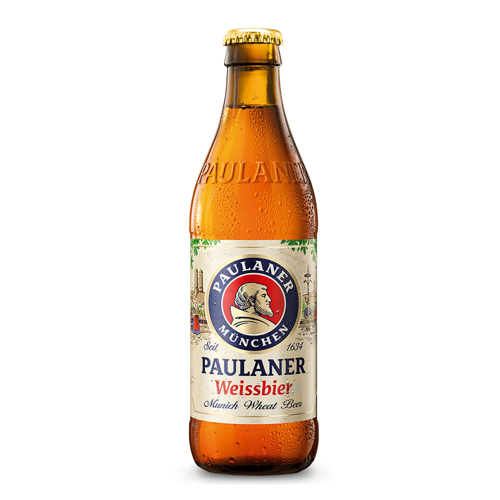 Paulaner Hefe-Weißbier Amber Wheat Beer, 500 ml (16.9 fl oz)