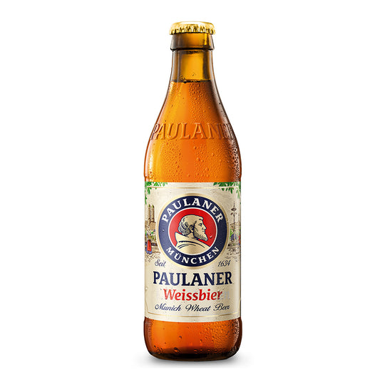 Paulaner Hefe-Weißbier Amber Wheat Beer, 500 ml (16.9 fl oz)
