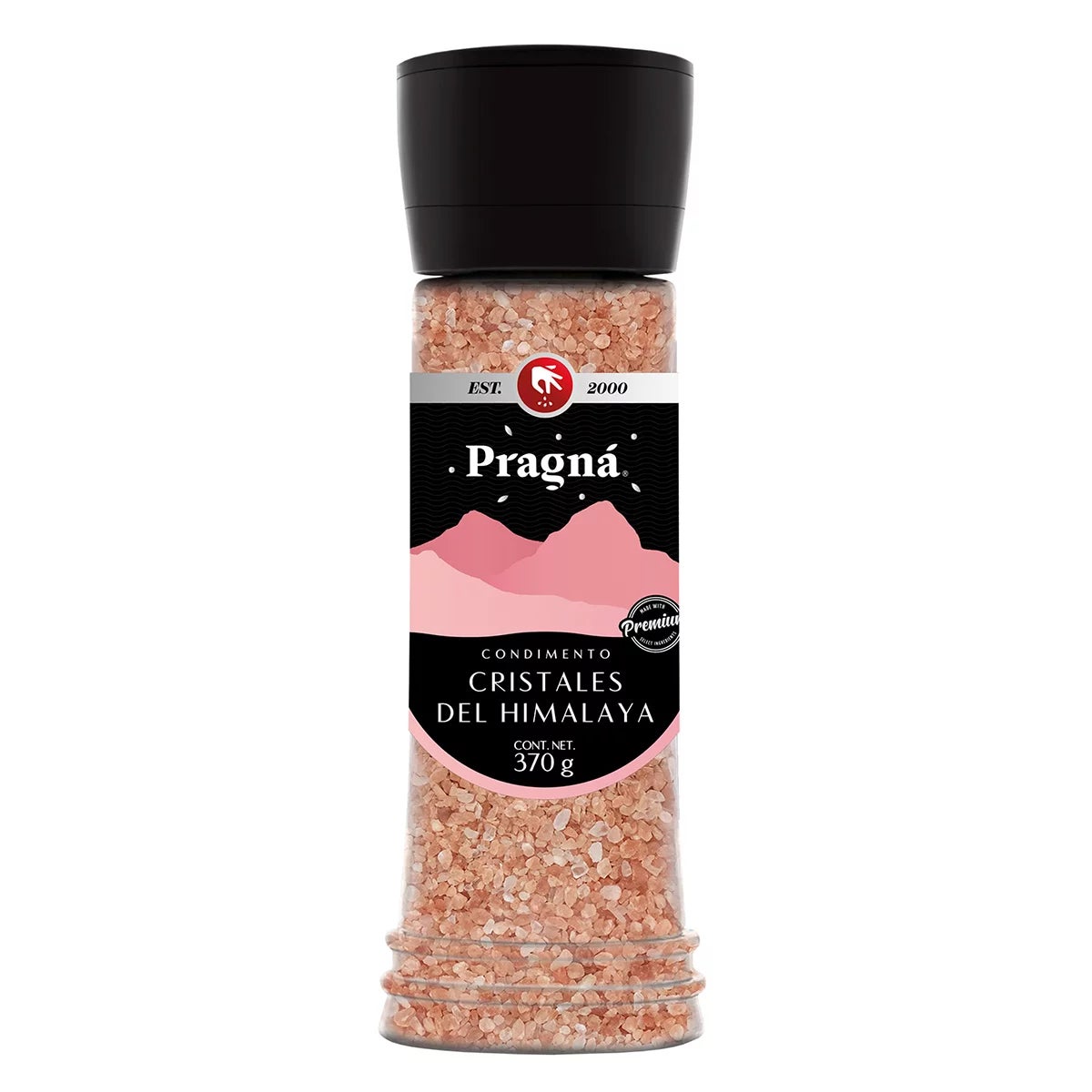 Pragná Himalayan Pink Salt, Coarse / Grinder Refill, 13.05 oz (370 g)