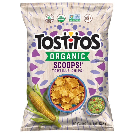 Tostitos Organic Scoops Tortilla Chips, 22 oz
