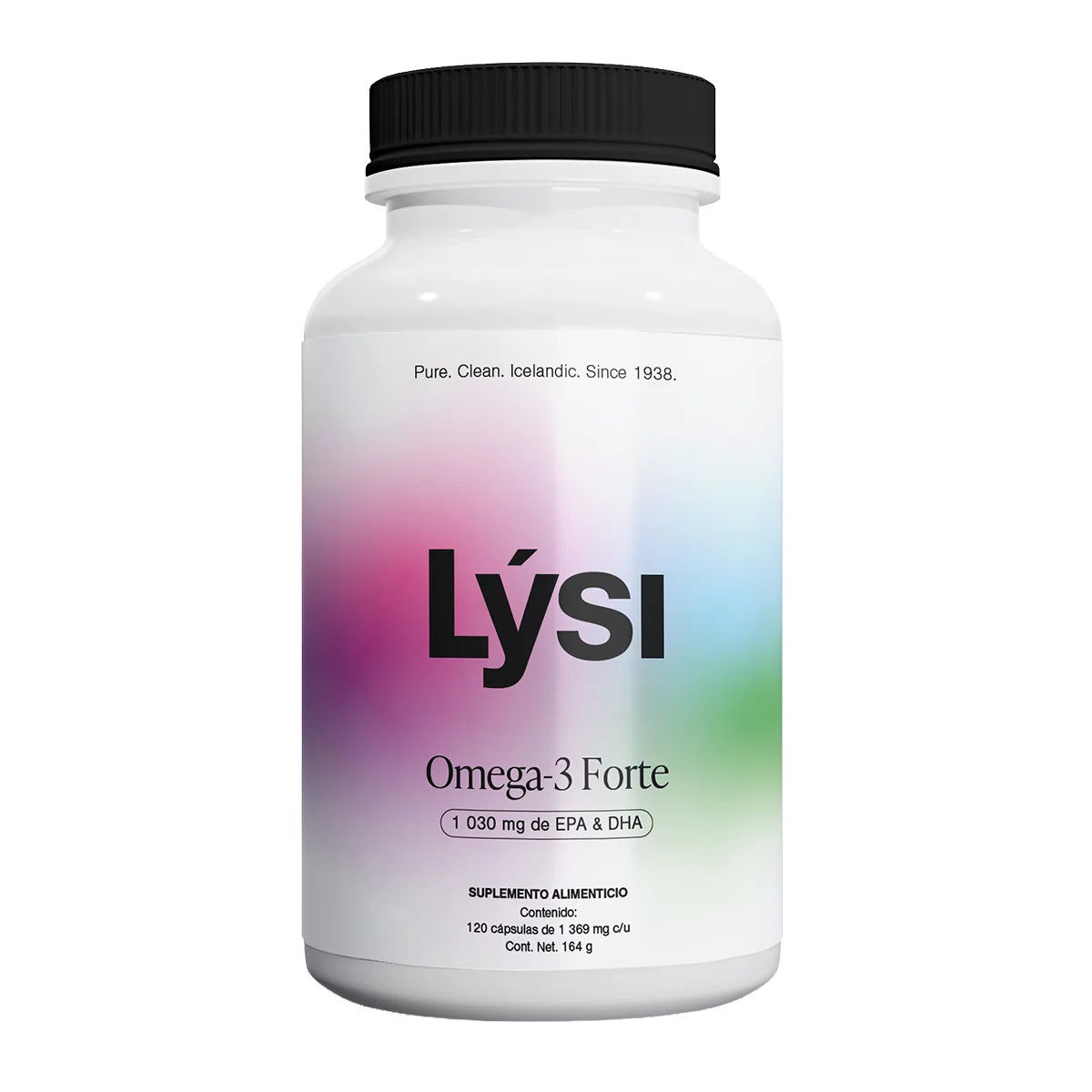 Lysi Omega-3 Fish Oil Supplement - 120 Capsules Bottle