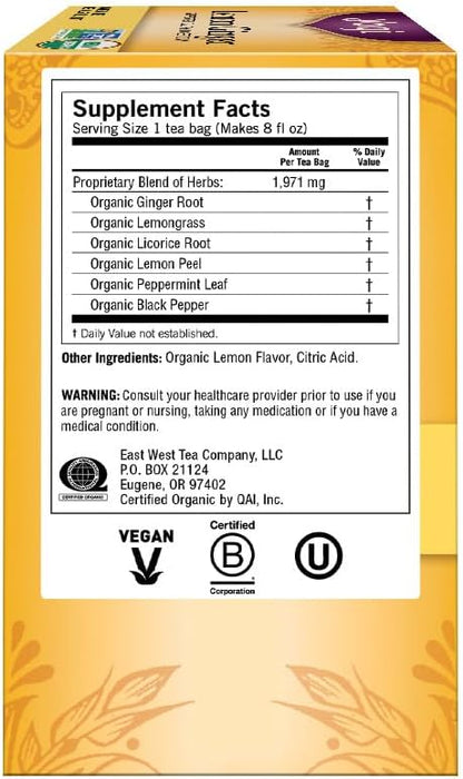 Yogi Tea Organic Ginger Lemon Tea - 32g (16 Tea Bags)