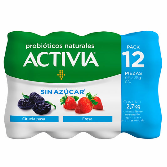 Activia Drinking Yogurt (with) Prune and/or Strawberry, 12 pieces of 225g