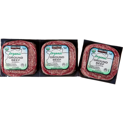 Kirkland Signature Organic Ground Beef, 85% Lean, 4 lbs