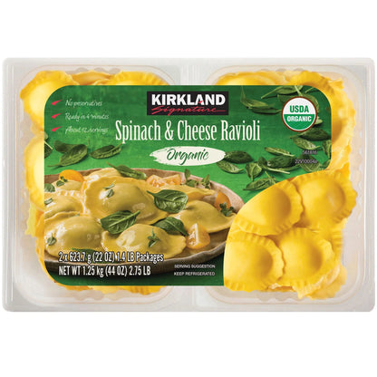 Kirkland Signature Organic Spinach & Cheese Ravioli (2 ct)