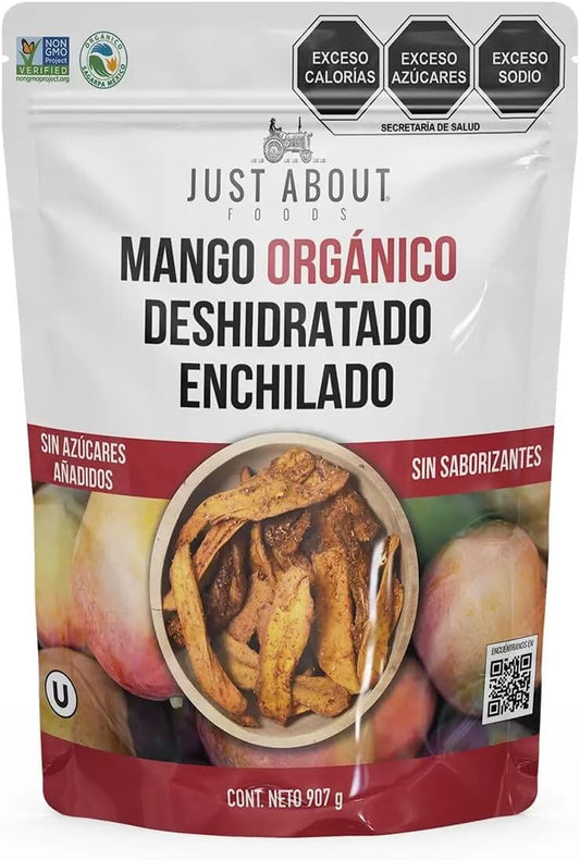 Just About Foods: Organic Chili-Spiced Dried Mango - 907g (2 lbs)