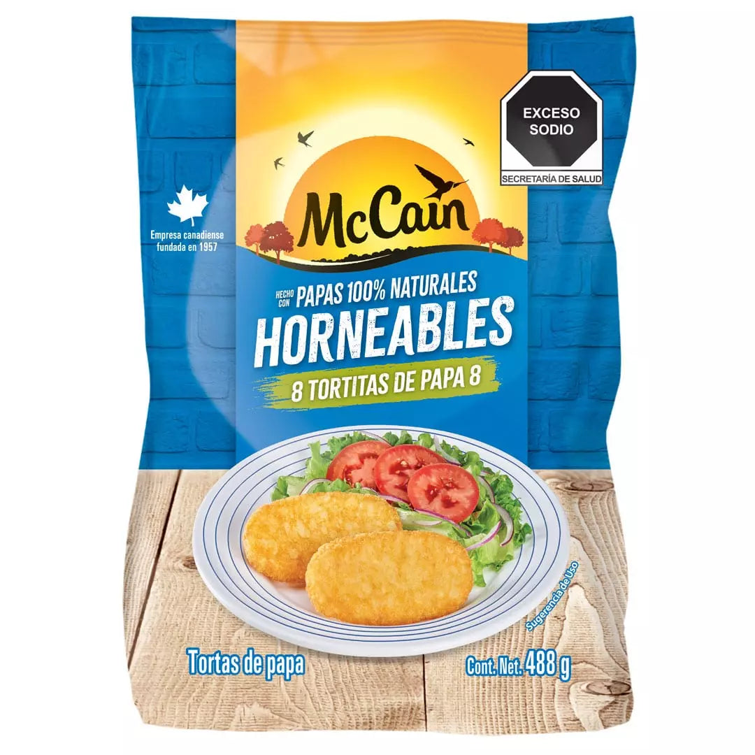 McCain Frozen Hash Brown Patties (488 g – 8 Pack)